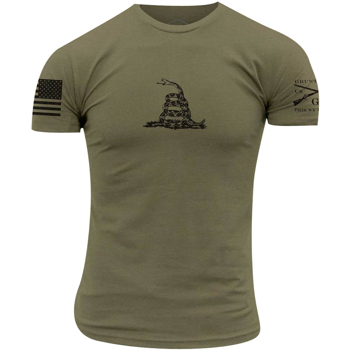 Grunt Style Gadsden Basic T-Shirt - Military Green - Forza Sports