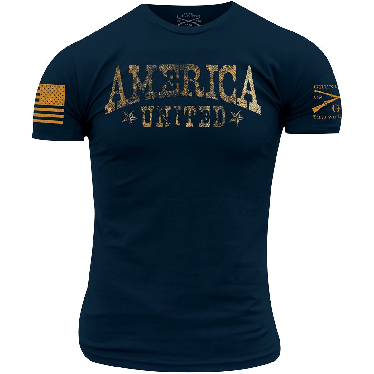 Grunt Style America United T-Shirt - Midnight Navy - Forza Sports