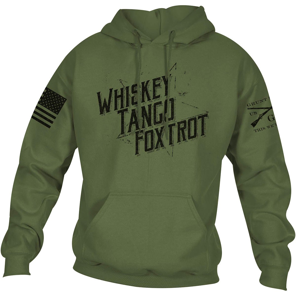 Grunt Style WTF II Pullover Hoodie - Military Green - Forza Sports