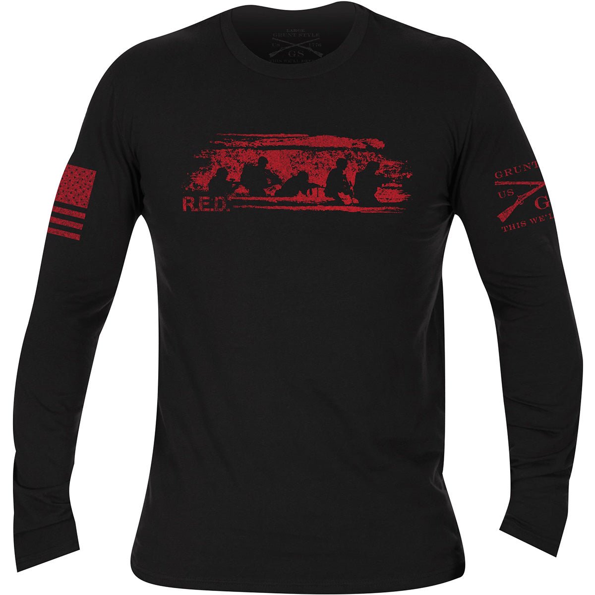 Grunt Style R.E.D. Friday Long Sleeve T-Shirt - Black - Forza Sports