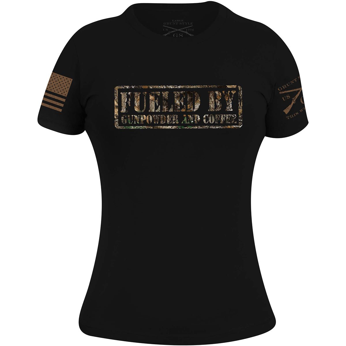 Grunt Style Women's Realtree Edge Gunpowder and Coffee T-Shirt - Black - Forza Sports
