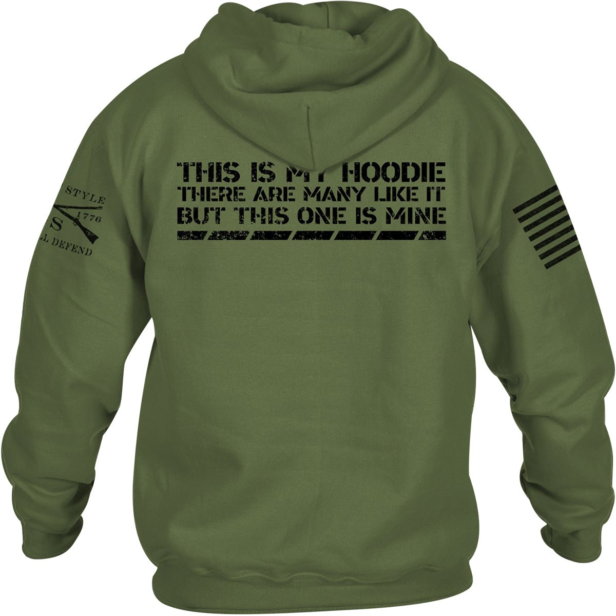 Grunt Style This Is My Hoodie Pullover Hoodie - Military Green - Forza Sports