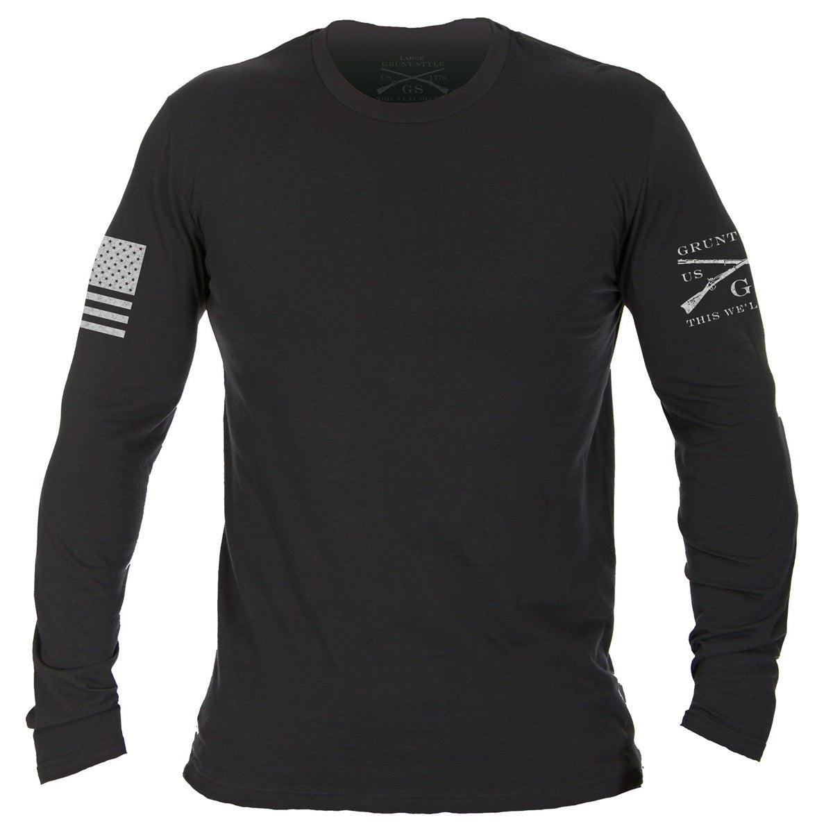 Grunt Style Basic Long Sleeve T-Shirt - Black - Forza Sports
