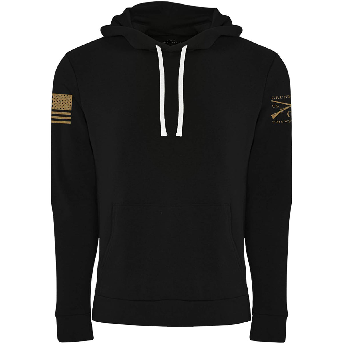 Grunt Style Premium Basic Pullover Hoodie - Black - Forza Sports