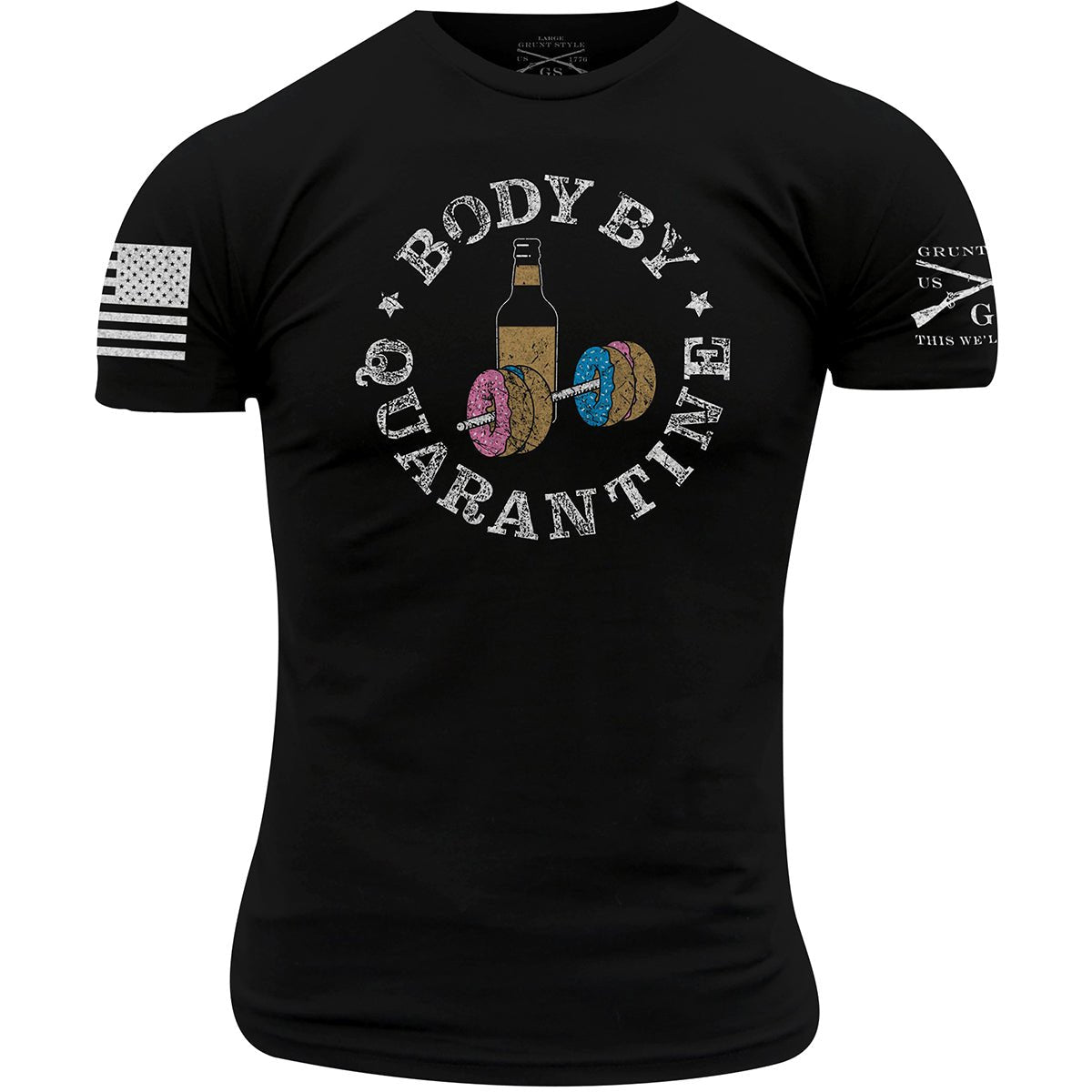 Grunt Style Body By Quarantine T-Shirt - Black - Forza Sports