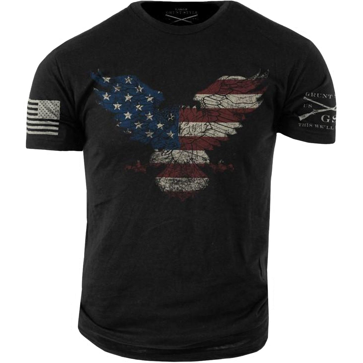 Grunt Style Freedom Eagle T-Shirt - Black - Forza Sports