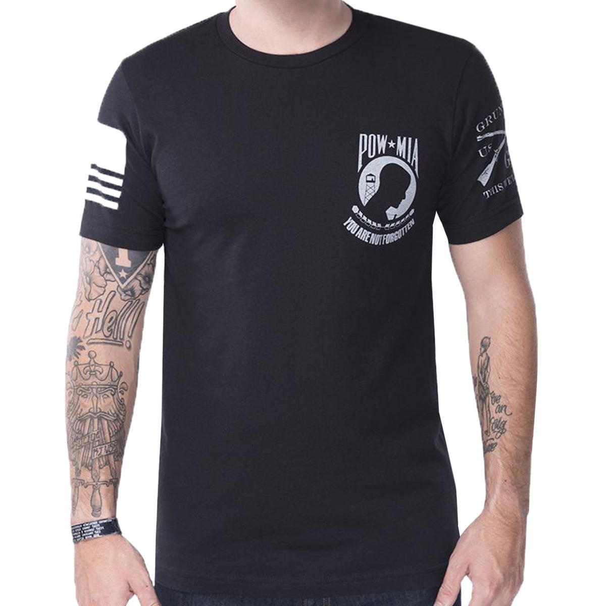 Grunt Style POW/MIA T-Shirt - Black - Forza Sports