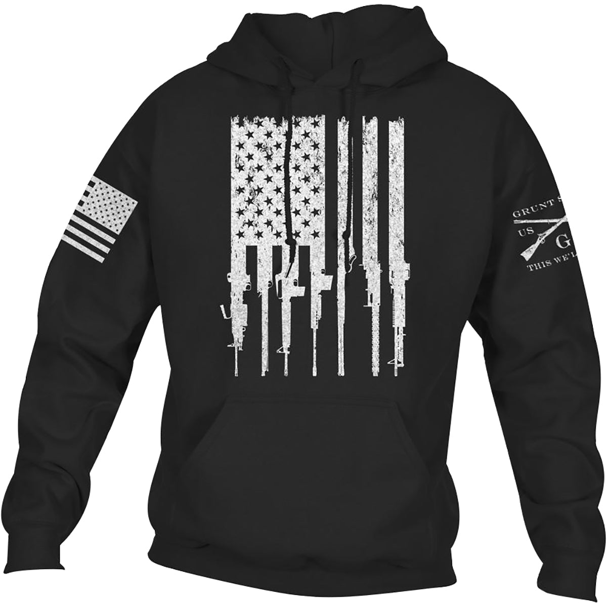 Grunt Style Rifle Flag 2.0 Pullover Hoodie Grunt Style