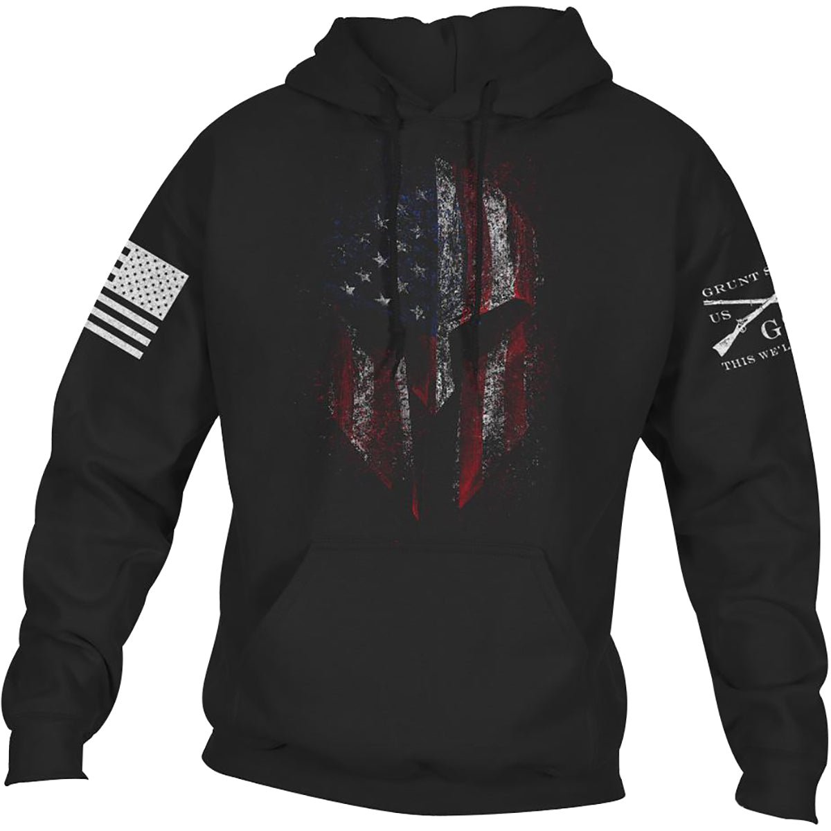 Grunt Style Spartan 2.0 Pullover Hoodie - Black - Forza Sports