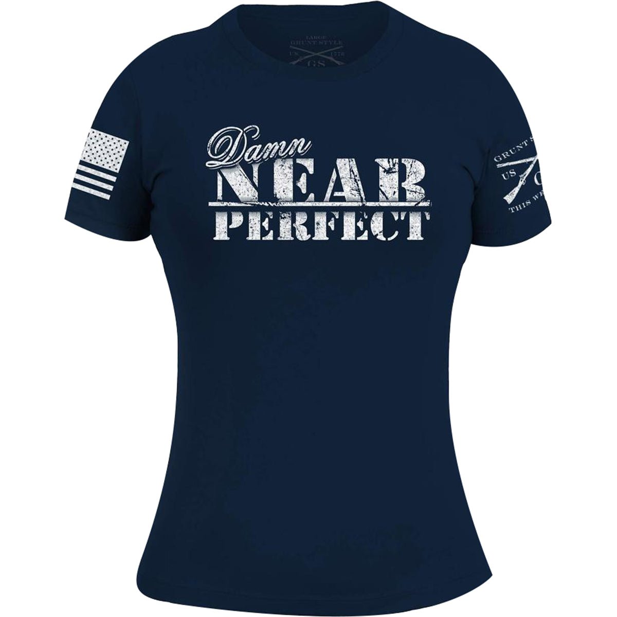 Grunt Style Women's Damn Near Perfect Crewneck T-Shirt - Midnight Navy - Forza Sports