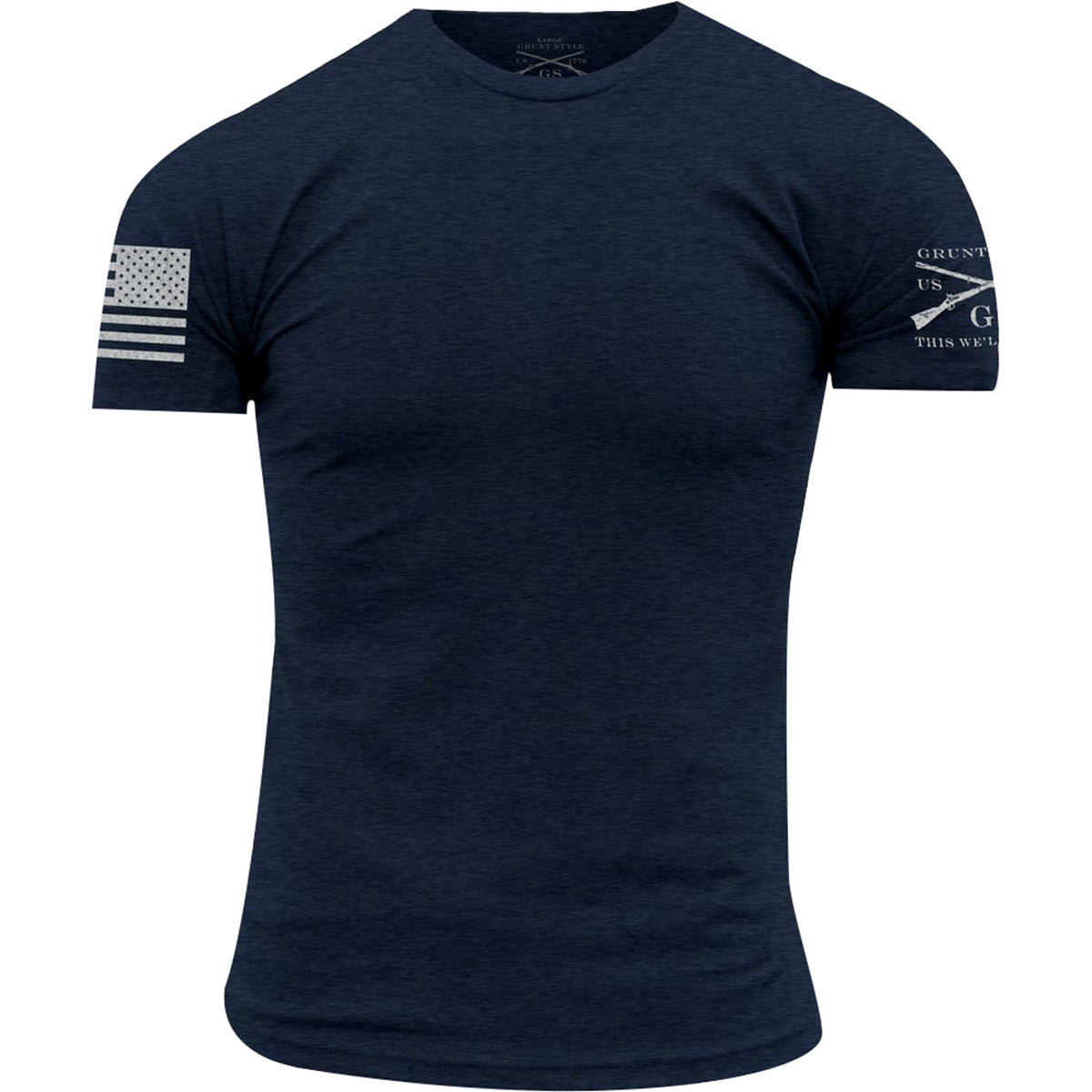 Grunt Style Basic Crewneck T-Shirt - Navy - Forza Sports
