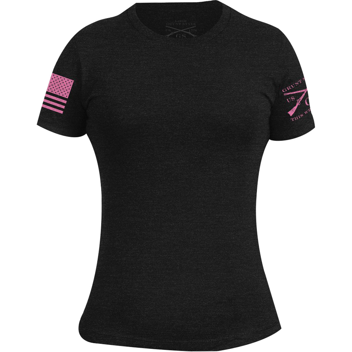 Grunt Style Women's Basic Crewneck T-Shirt - Black - Forza Sports