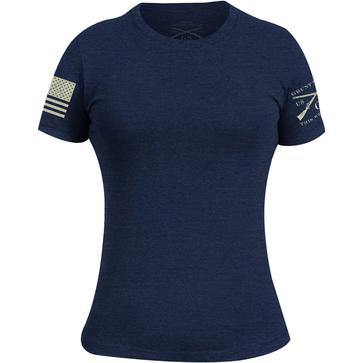 Grunt Style Women's Basic Crewneck T-Shirt - Navy - Forza Sports