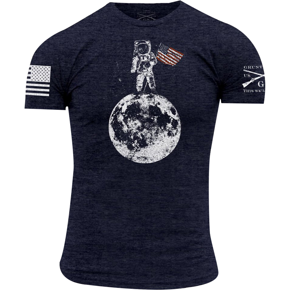 Grunt Style Finders Keepers Crewneck T-Shirt - Heather Navy - Forza Sports