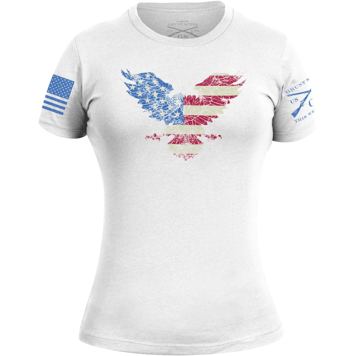 Grunt Style Women's Freagle Crewneck T-Shirt - White - Forza Sports