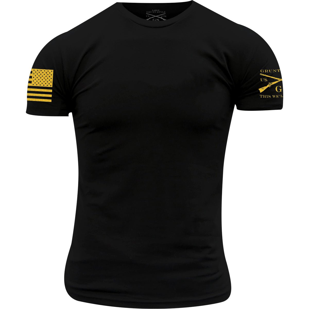 Grunt Style Gadsden Tracks Crewneck T-Shirt - Black - Forza Sports