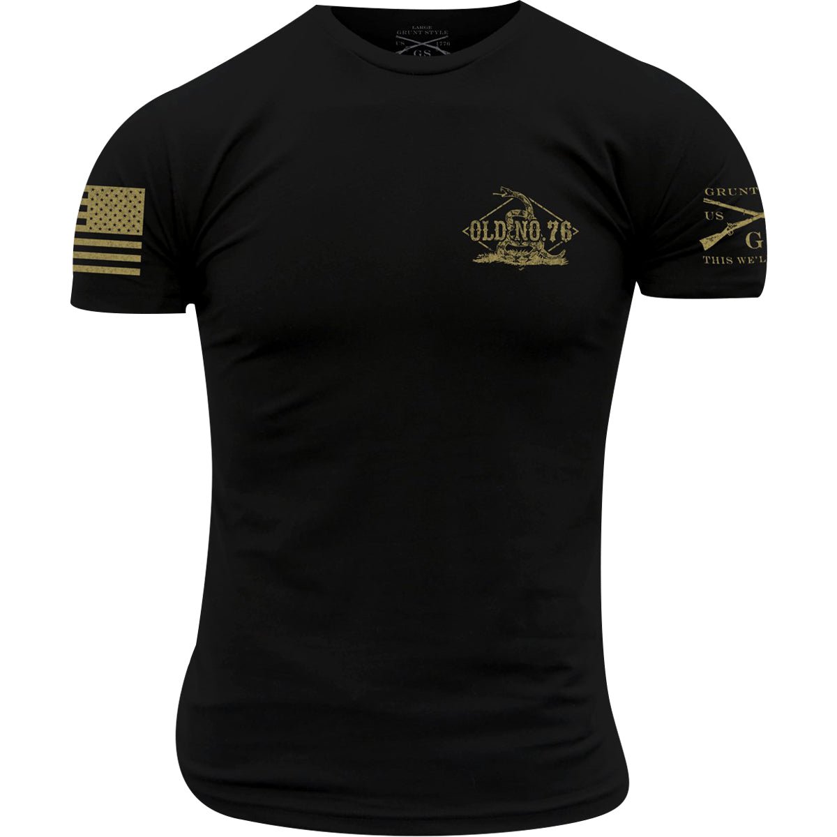 Grunt Style Old No. 76 T-Shirt - Black - Forza Sports