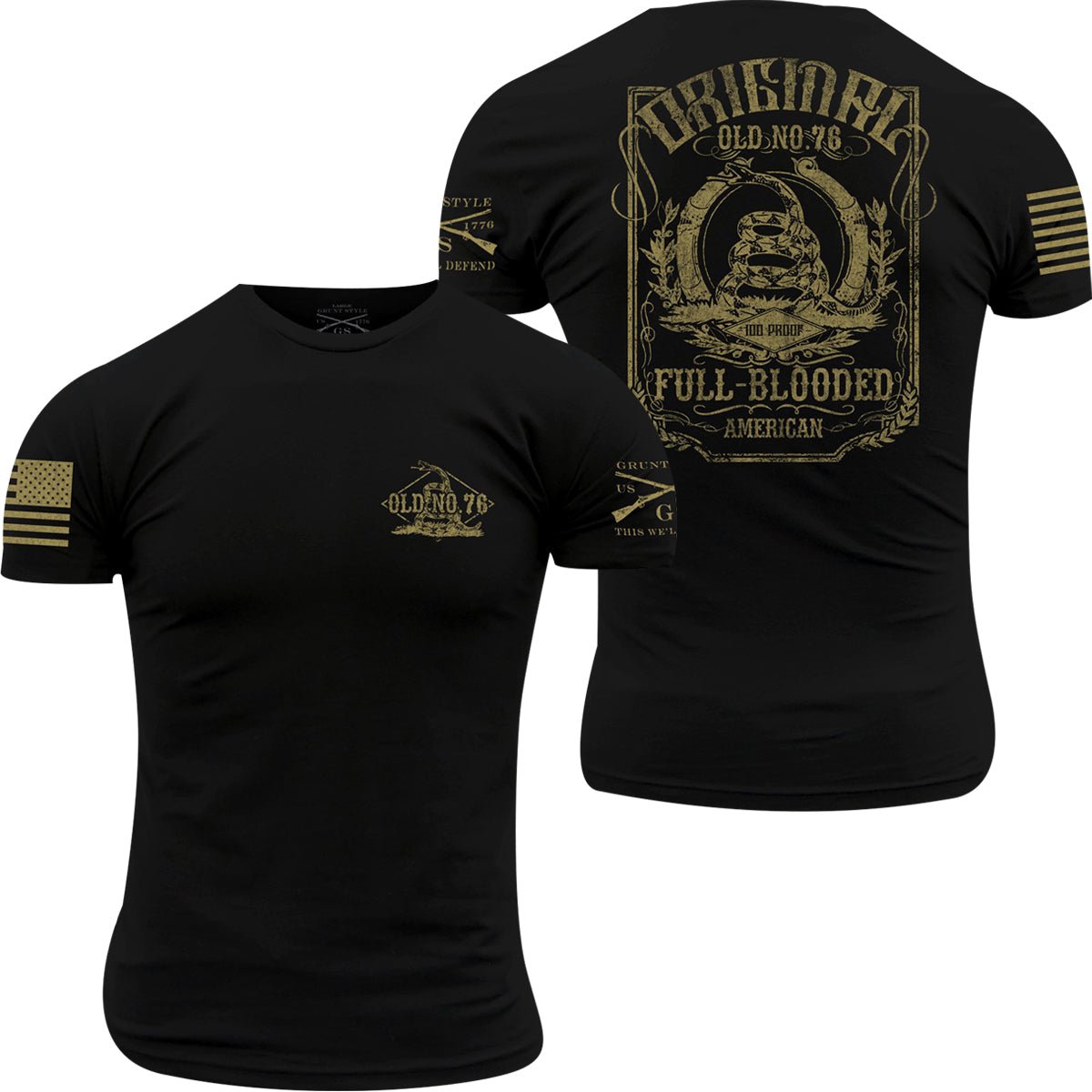 Grunt Style Old No. 76 T-Shirt - Black - Forza Sports
