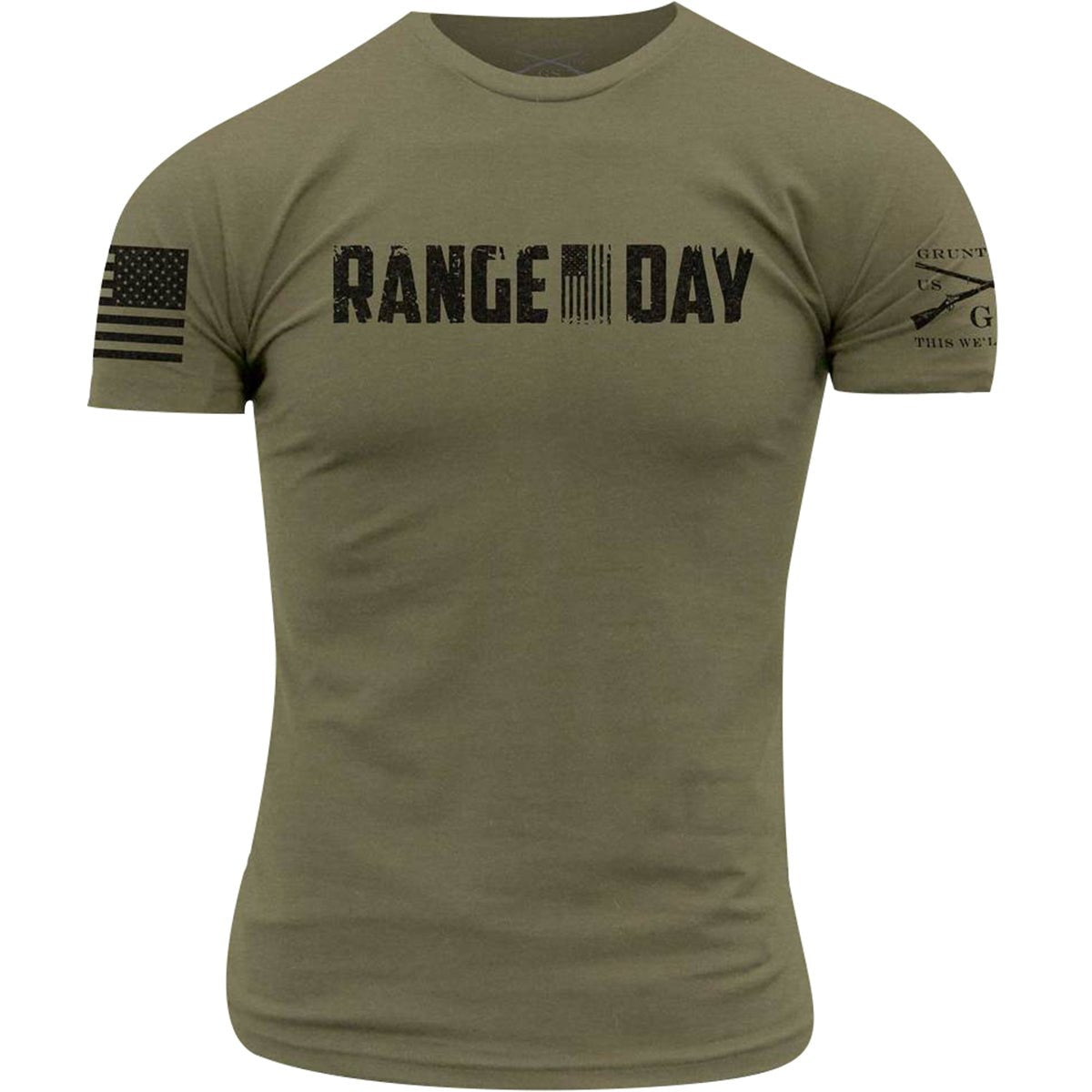 Grunt Style Range Day T-Shirt - Olive Green - Forza Sports
