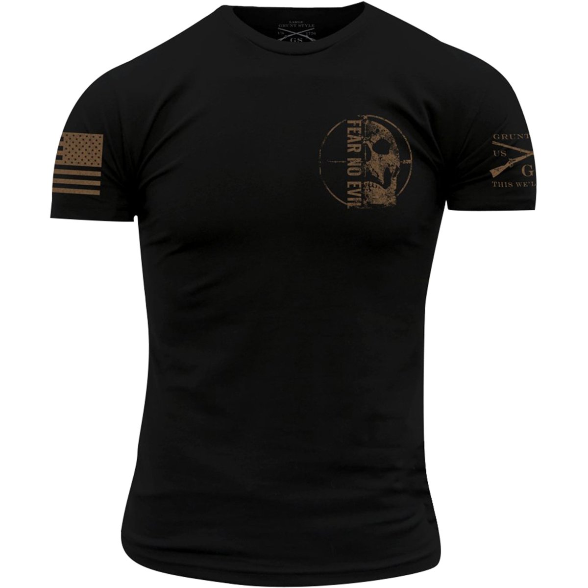 Grunt Style Fear No Evil 2.0 T-Shirt - Black - Forza Sports