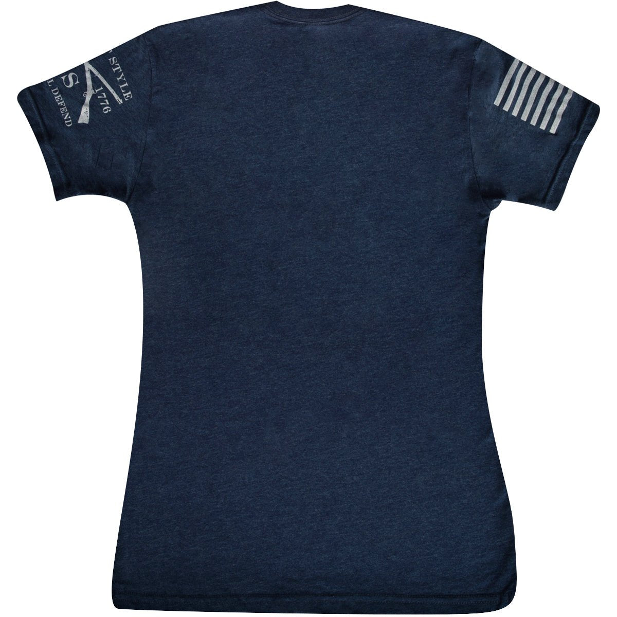 Grunt Style Women's Blue Line Flag T-Shirt - Navy - Forza Sports