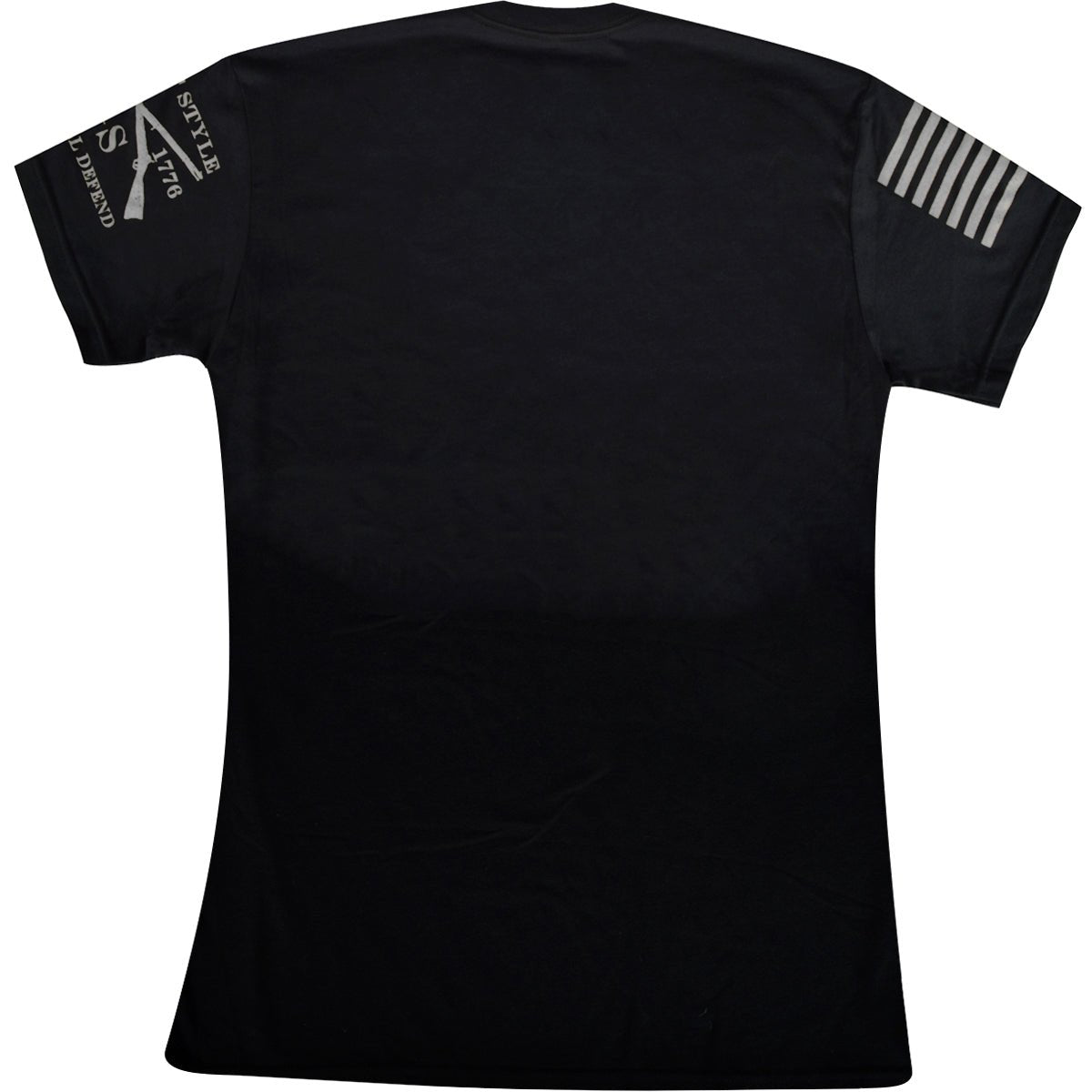 Grunt Style Red Line Flag T-Shirt - Black - Forza Sports