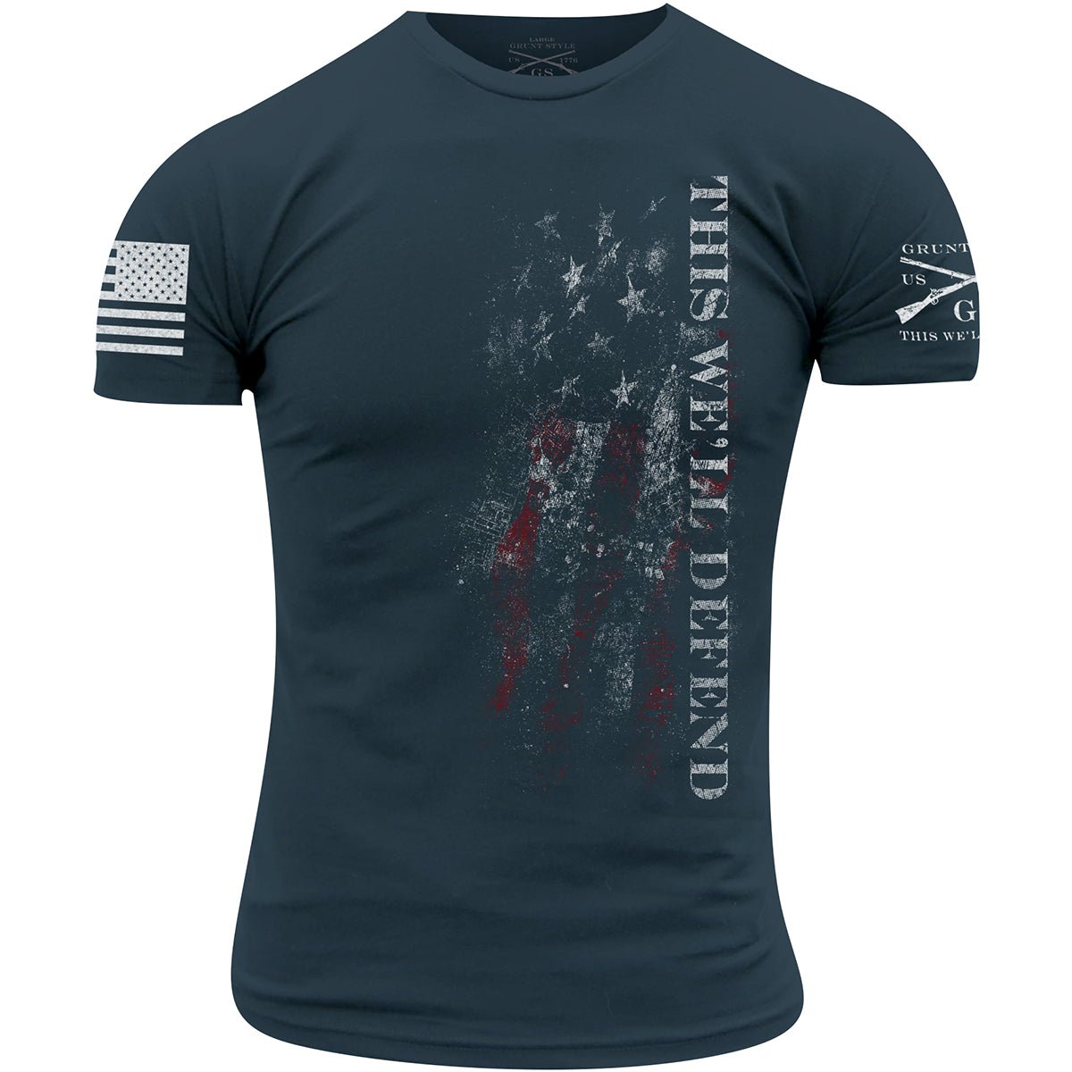 Grunt Style This We'll Defend Flag 2.0 T-Shirt - Blue - Forza Sports