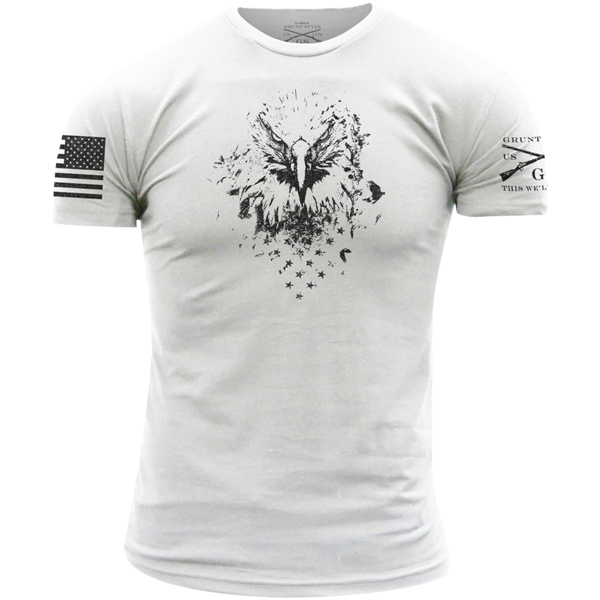 Grunt Style Black Eagle T-Shirt - White - Forza Sports