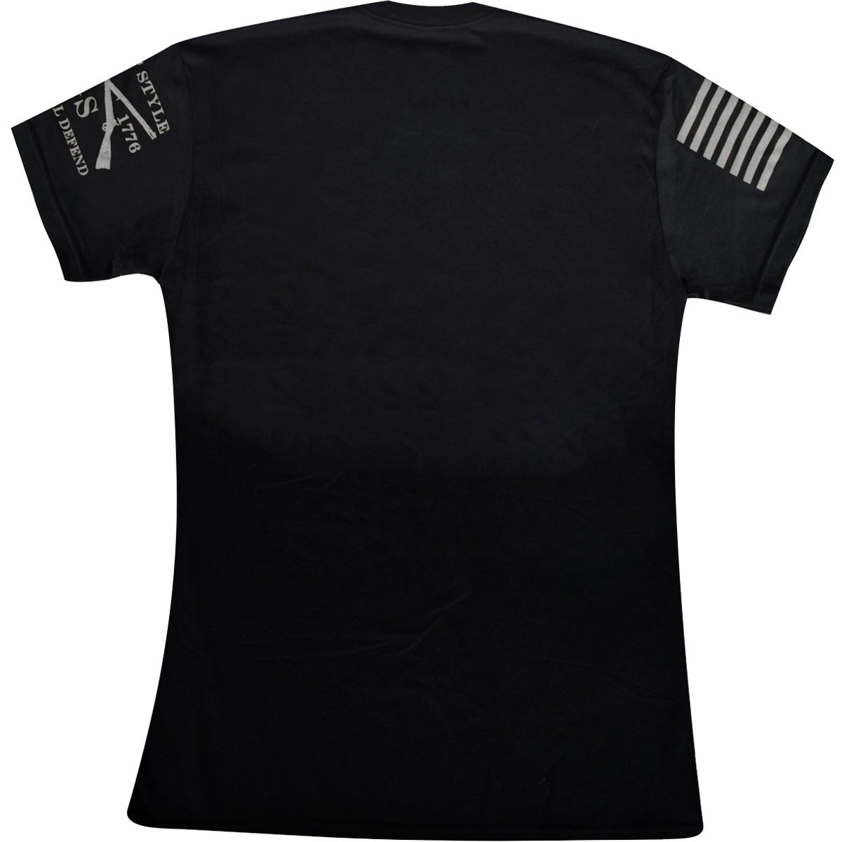 Grunt Style Silver Line Flag T-Shirt - Black - Forza Sports