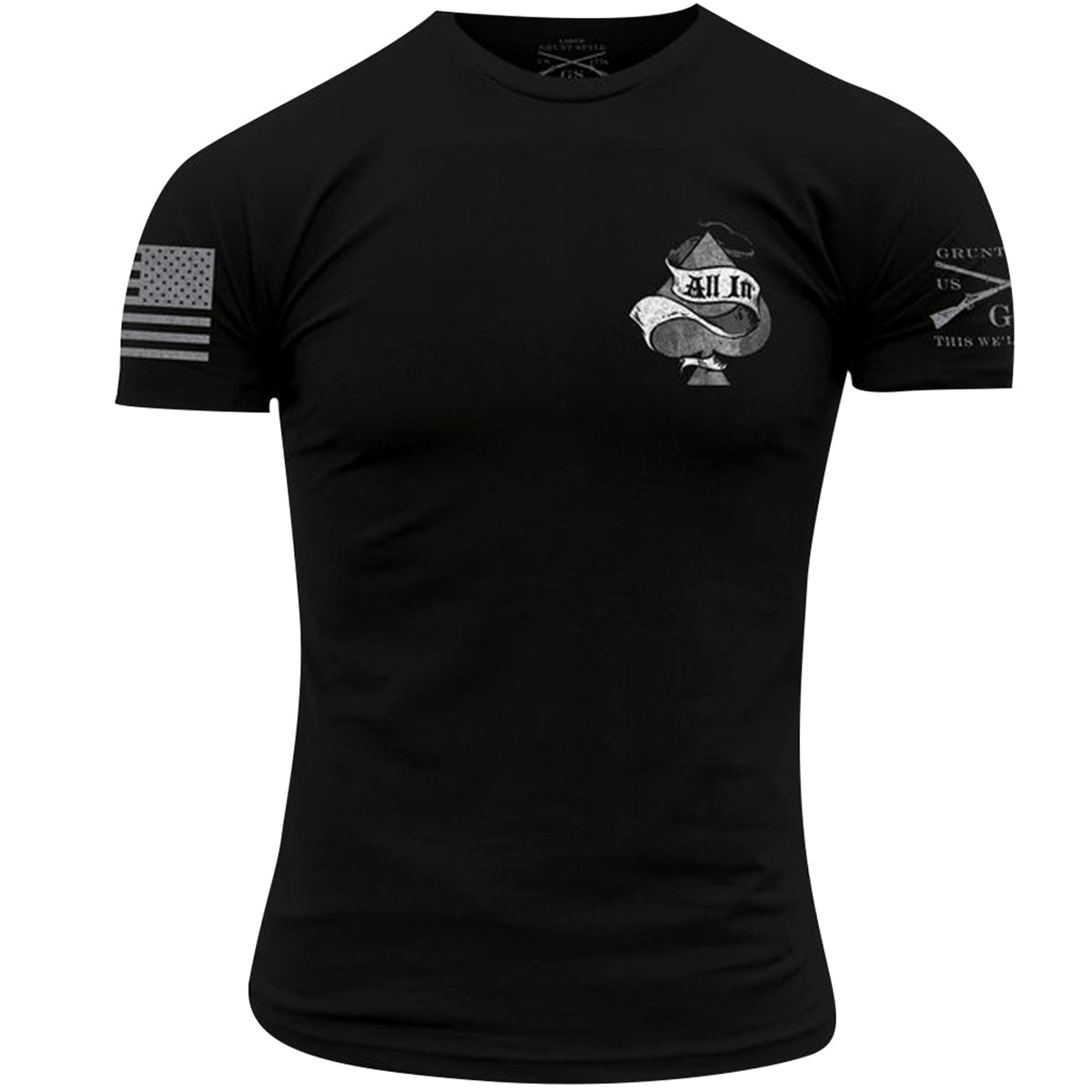 Grunt Style Dead Man's Hand T-Shirt - Black - Forza Sports