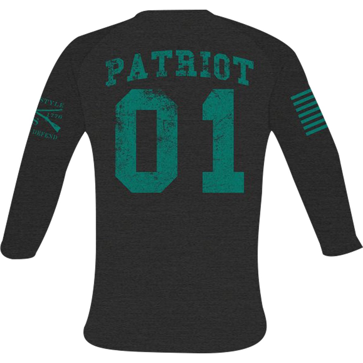 Grunt Style Women's Hero Raglan Long Sleeve T-Shirt - Black/Green - Forza Sports