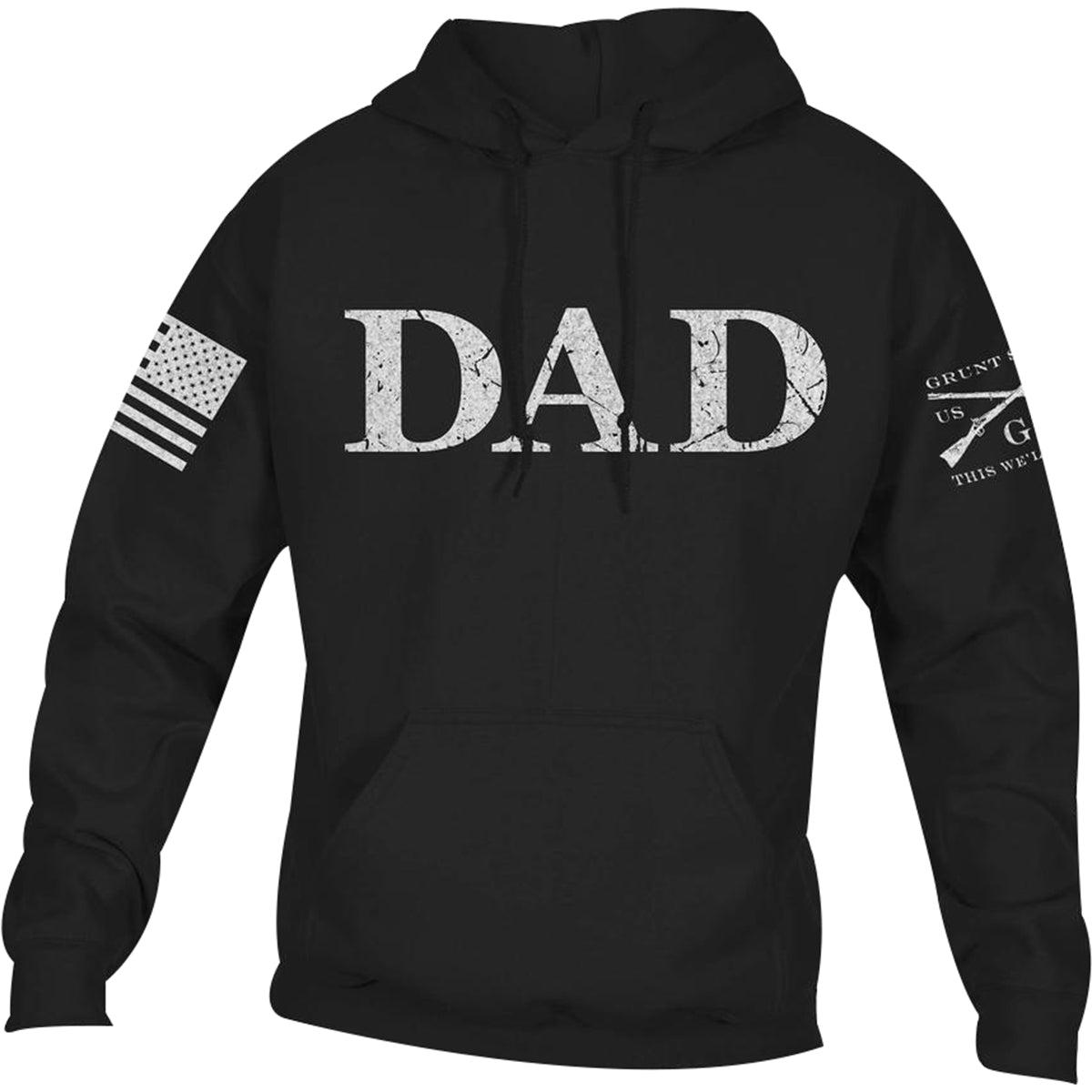 Grunt Style Dad Defined Pullover Hoodie - Black - Forza Sports