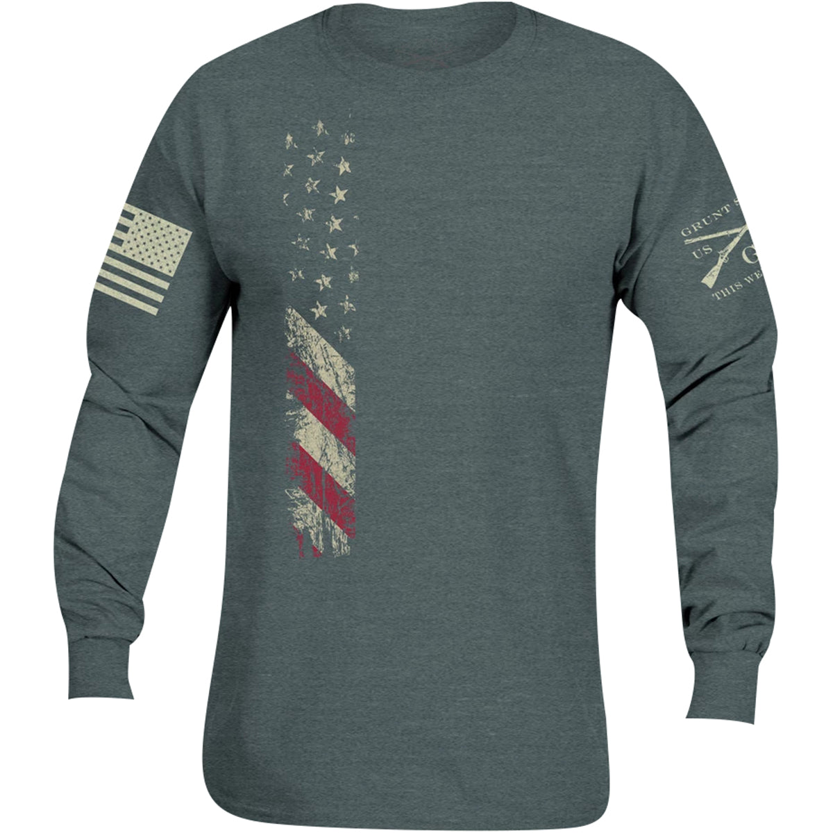 Grunt Style True Colors Long Sleeve T-Shirt - Heather Blue - Forza Sports