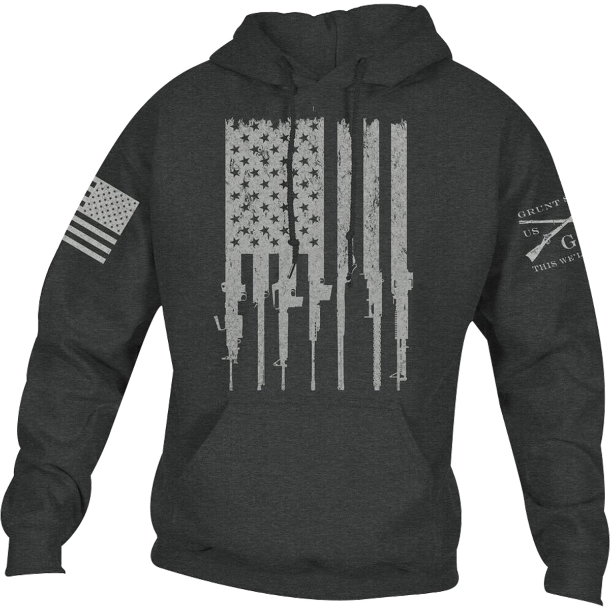 Grunt Style Rifle Flag 2.0 Pullover Hoodie Grunt Style