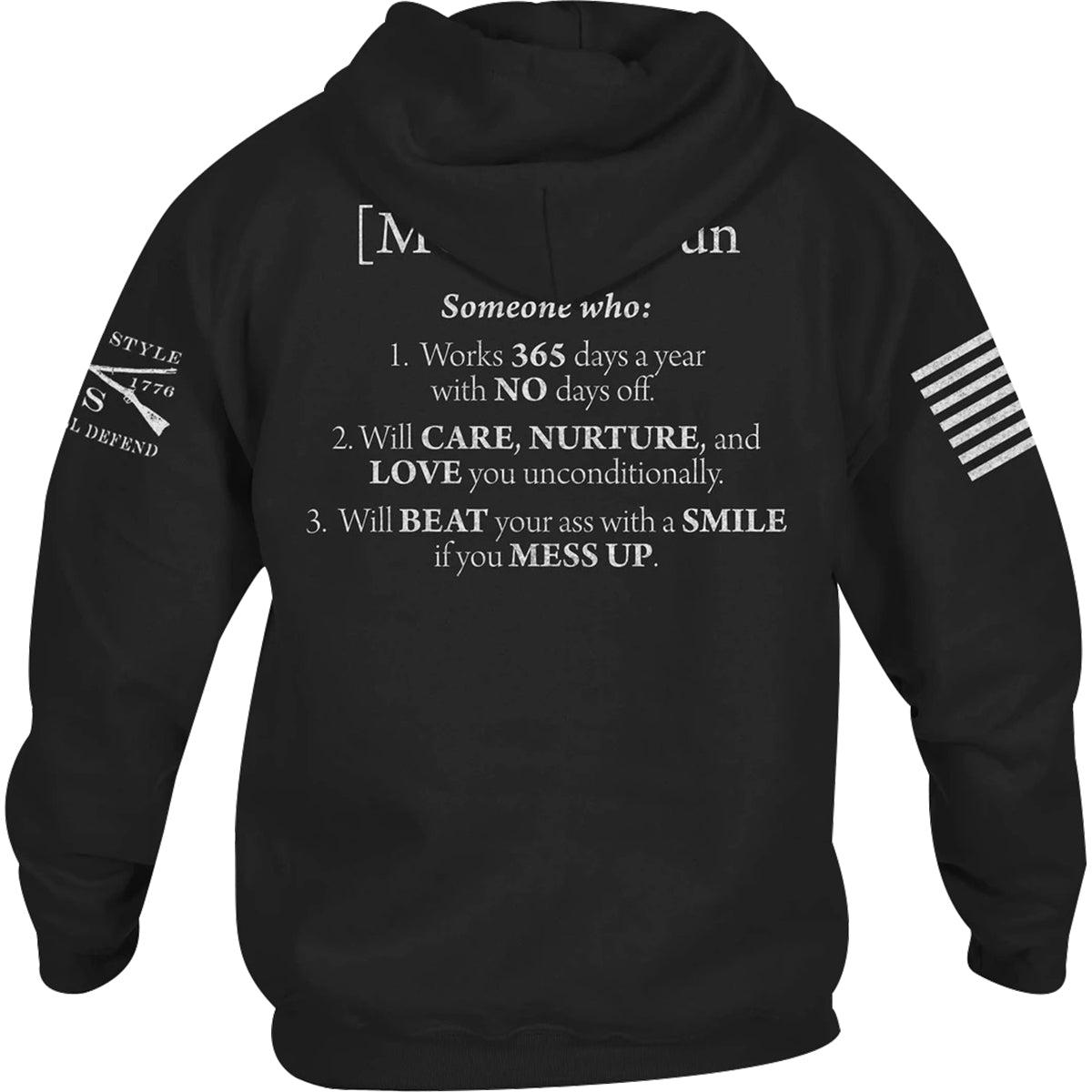Grunt Style Mom Defined Pullover Hoodie - Black - Forza Sports