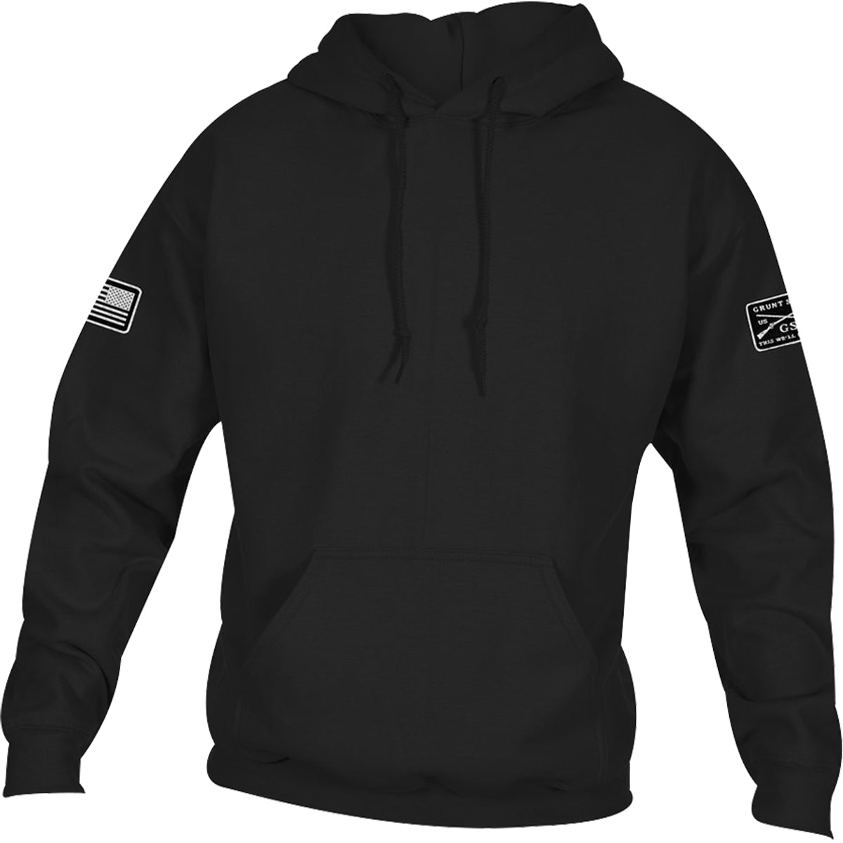 Grunt Style Basic Pullover Hoodie 2.0 - Black - Forza Sports