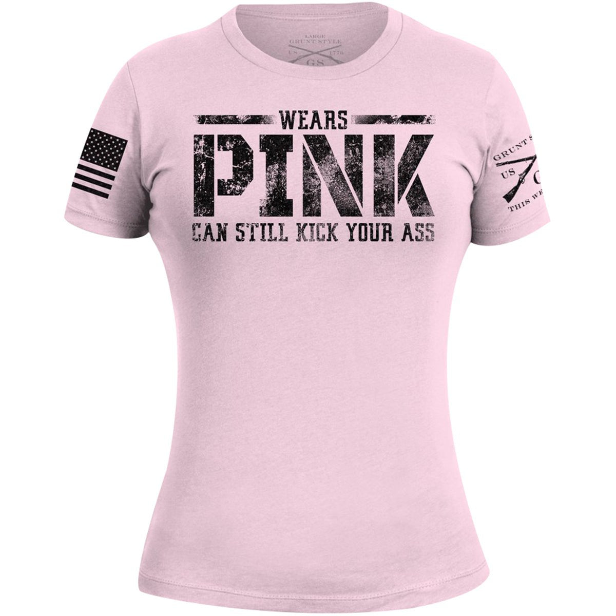 Grunt Style Women's Wears Pink, Kicks Ass T-Shirt - Pink - Forza Sports