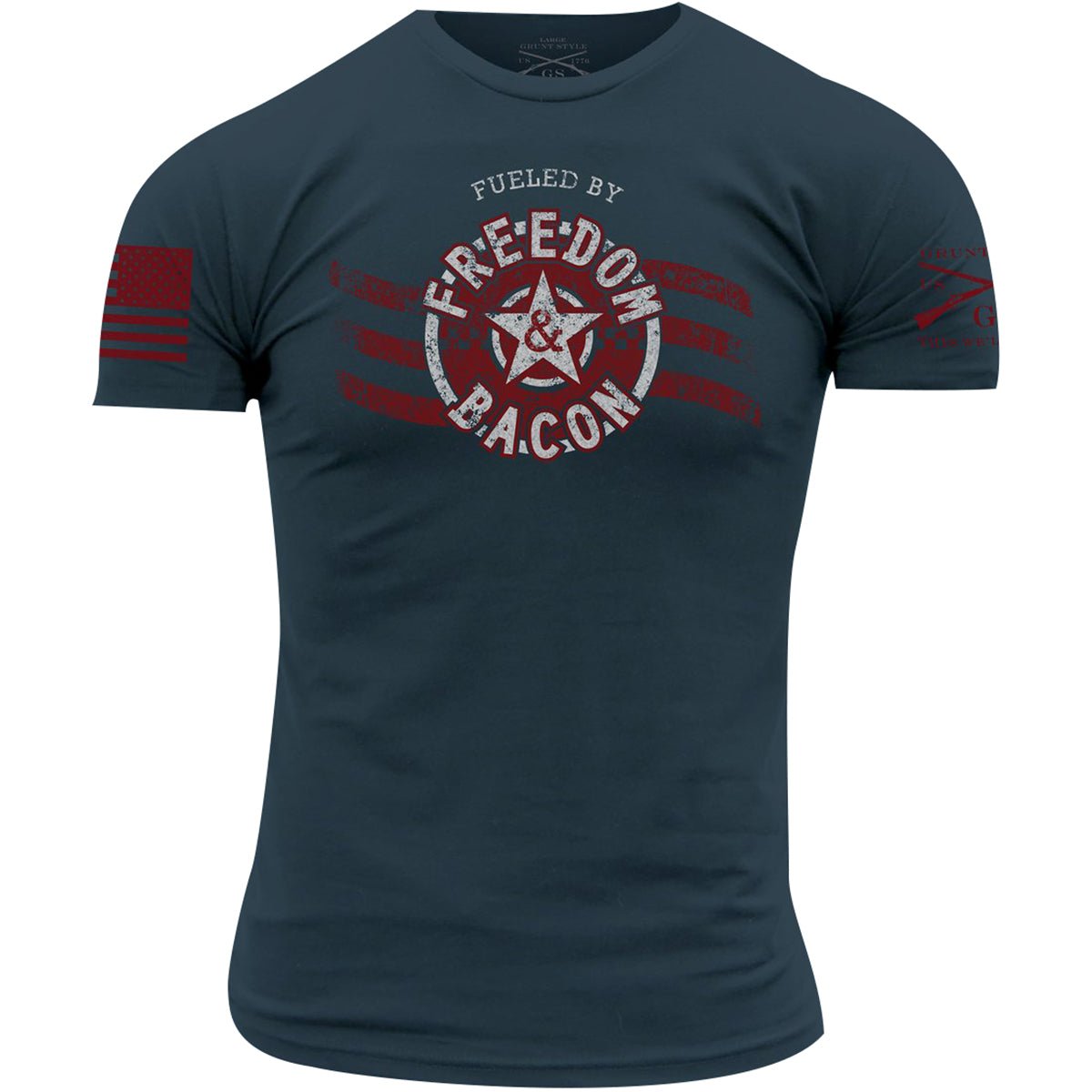 Grunt Style Freedom & Bacon T-Shirt - Blue - Forza Sports