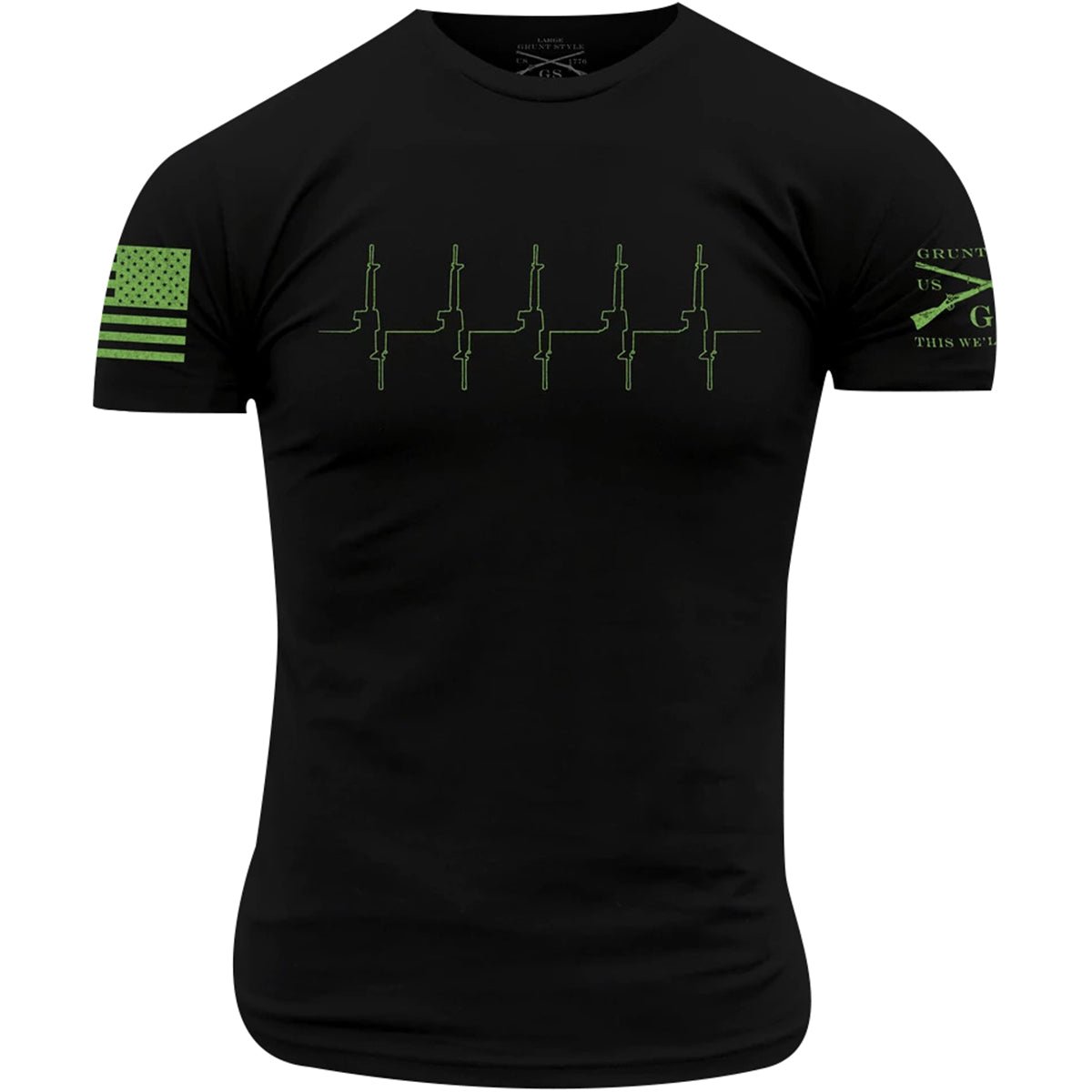 Grunt Style Gun EKG T-Shirt - Black - Forza Sports
