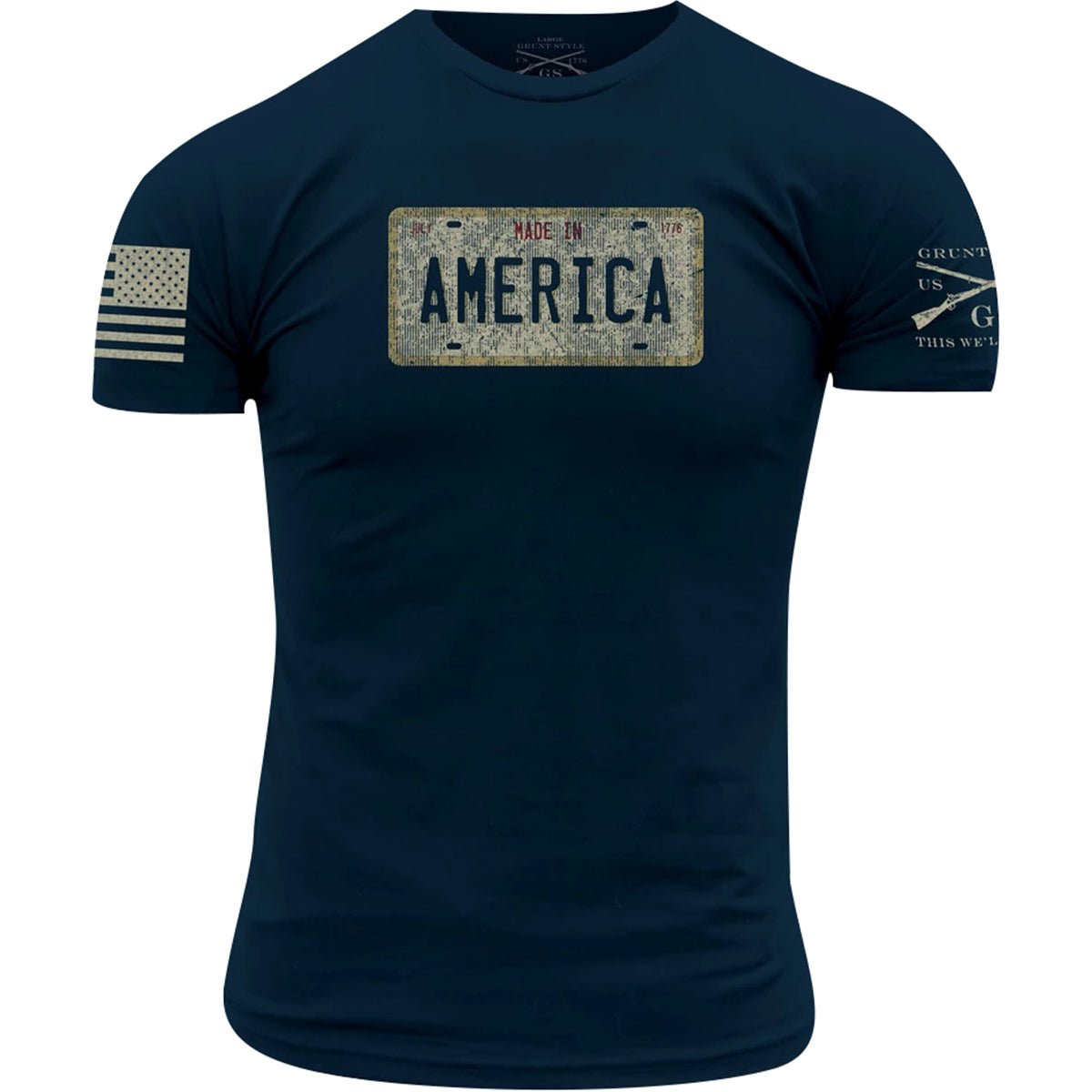Grunt Style Cruisin' USA T-Shirt - 3XL - Navy - Forza Sports