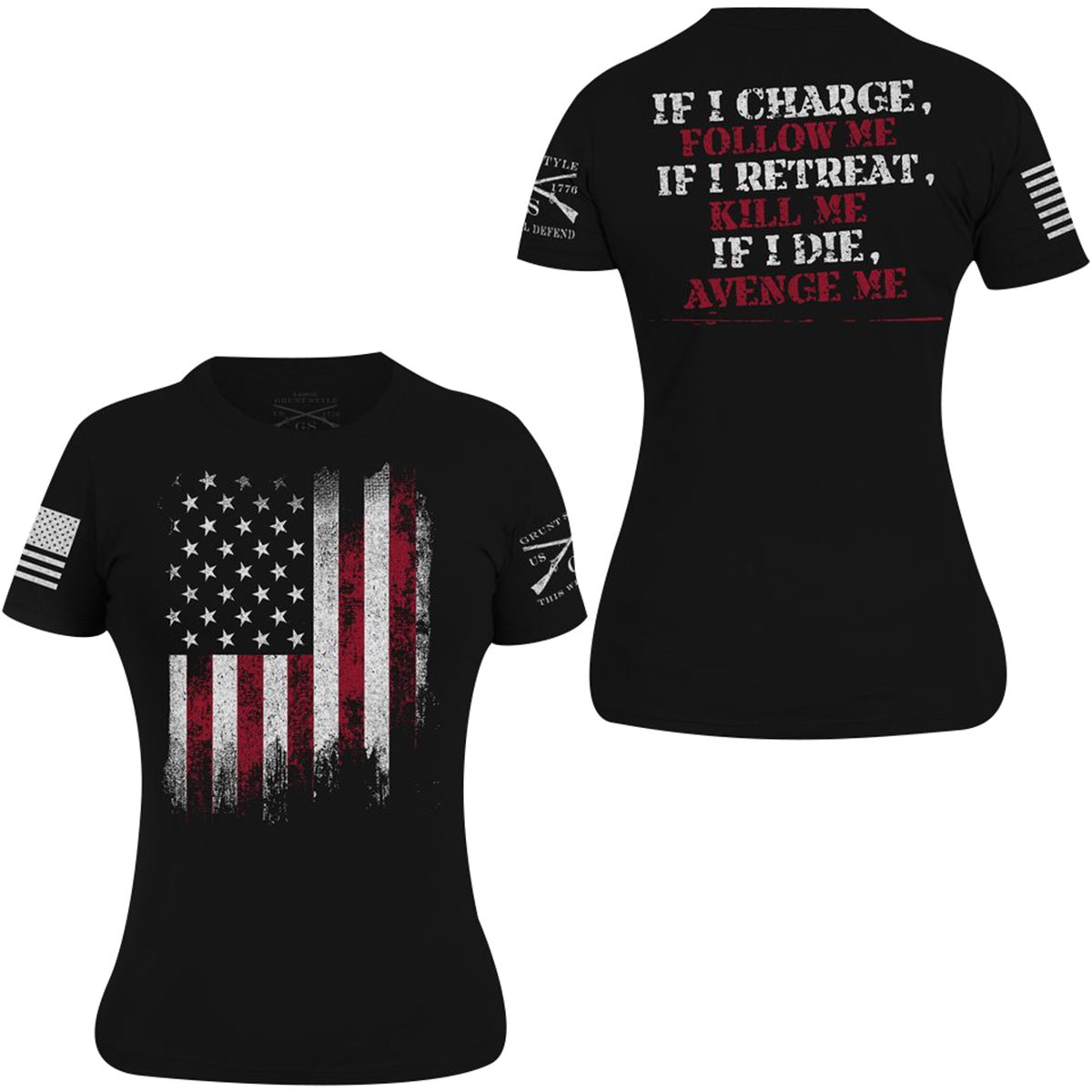 Grunt Style Women's Avenge Me Throwback T-Shirt - Black - Forza Sports
