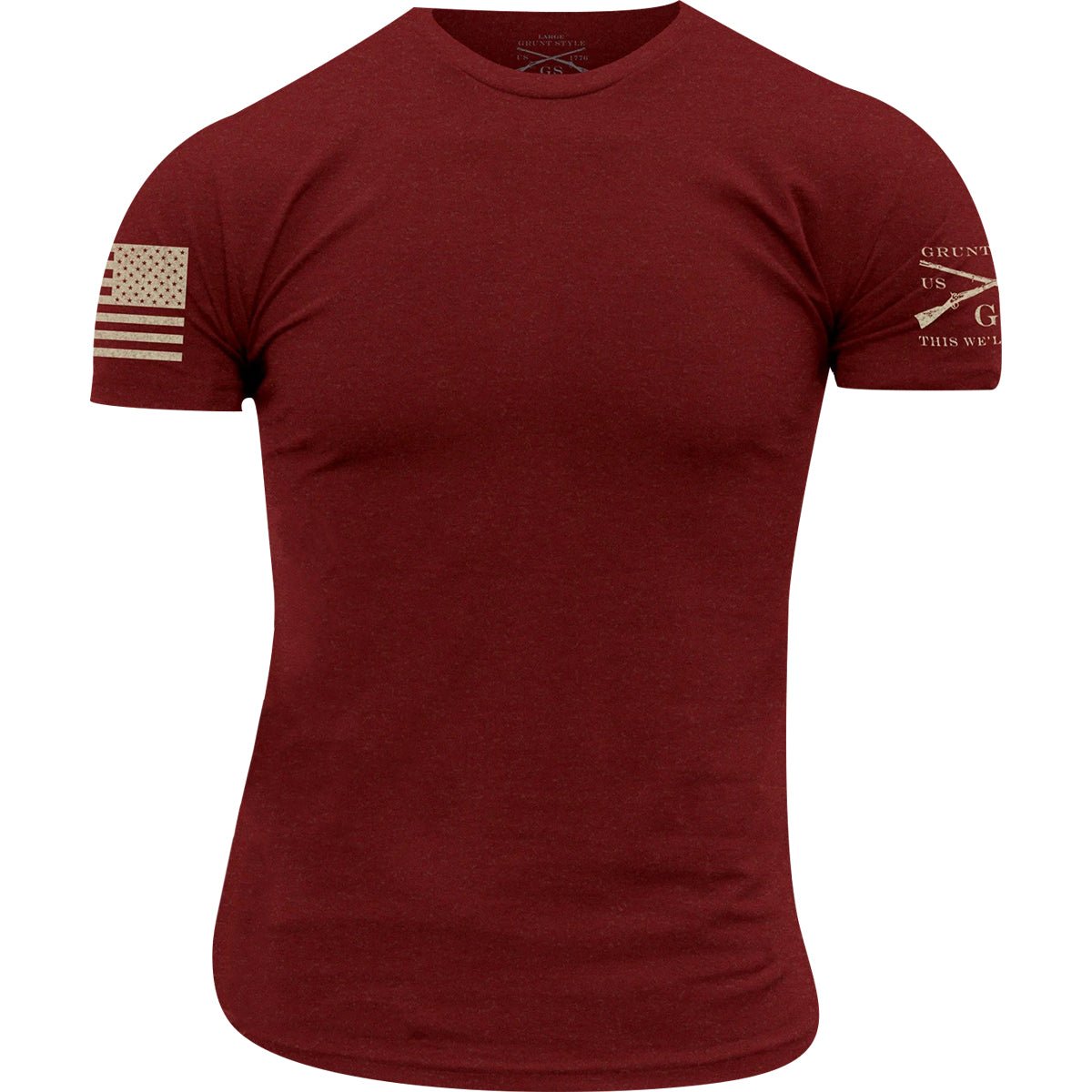 Grunt Style Eagle Betsy Ross T-Shirt - Red - Forza Sports