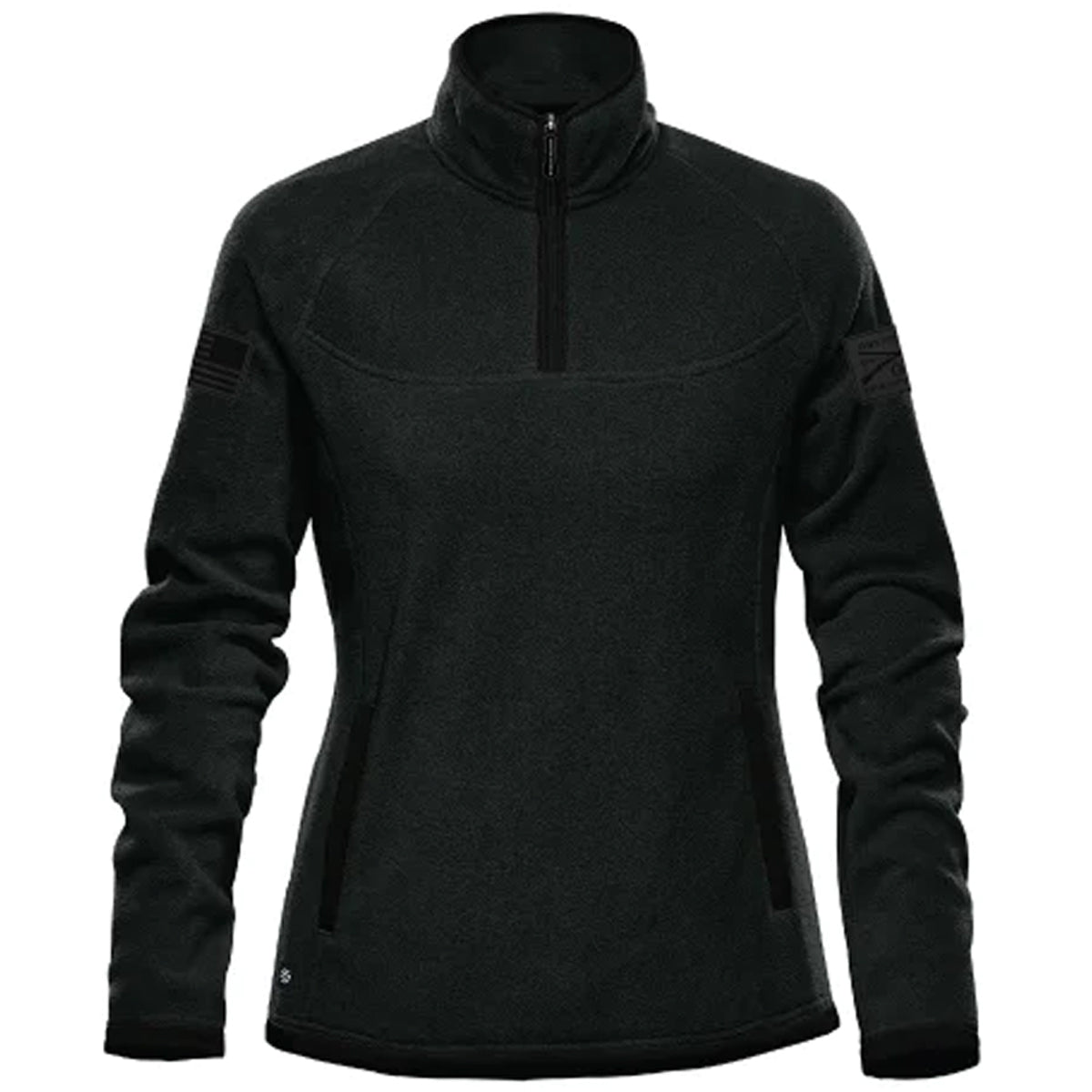 Grunt Style Women's Tech Quarter Zip Fleece Jacket - Black - Forza Sports