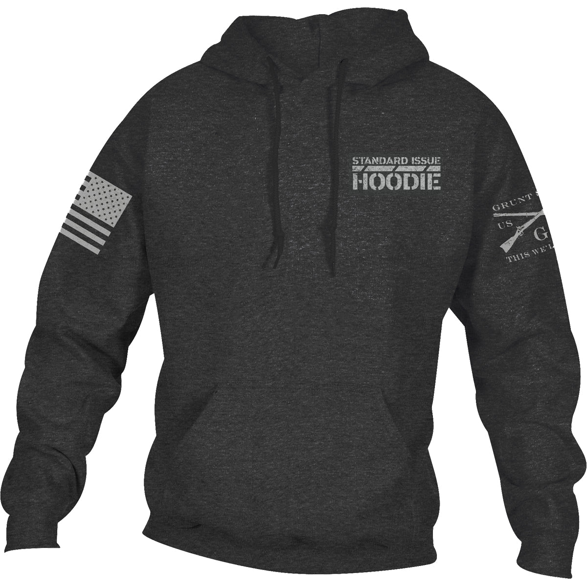 Grunt Style This Is My Hoodie Pullover Hoodie - Dark Heather Gray - Forza Sports