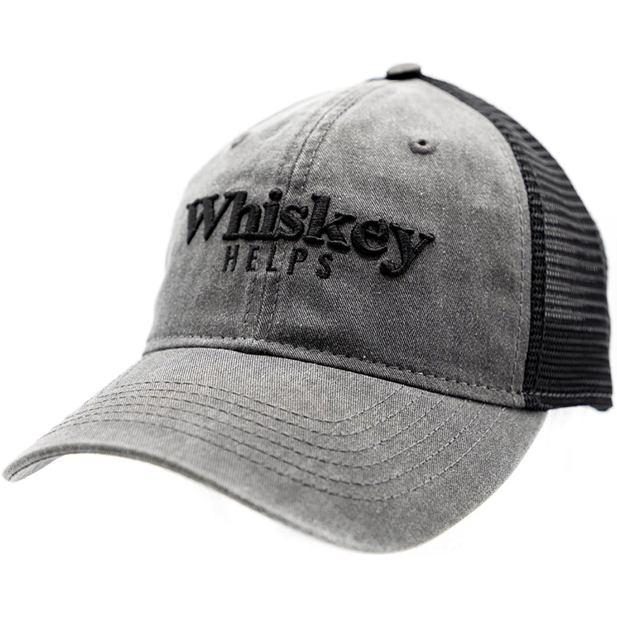 Grunt Style Whiskey Helps Mesh Hat - Black Grunt Style