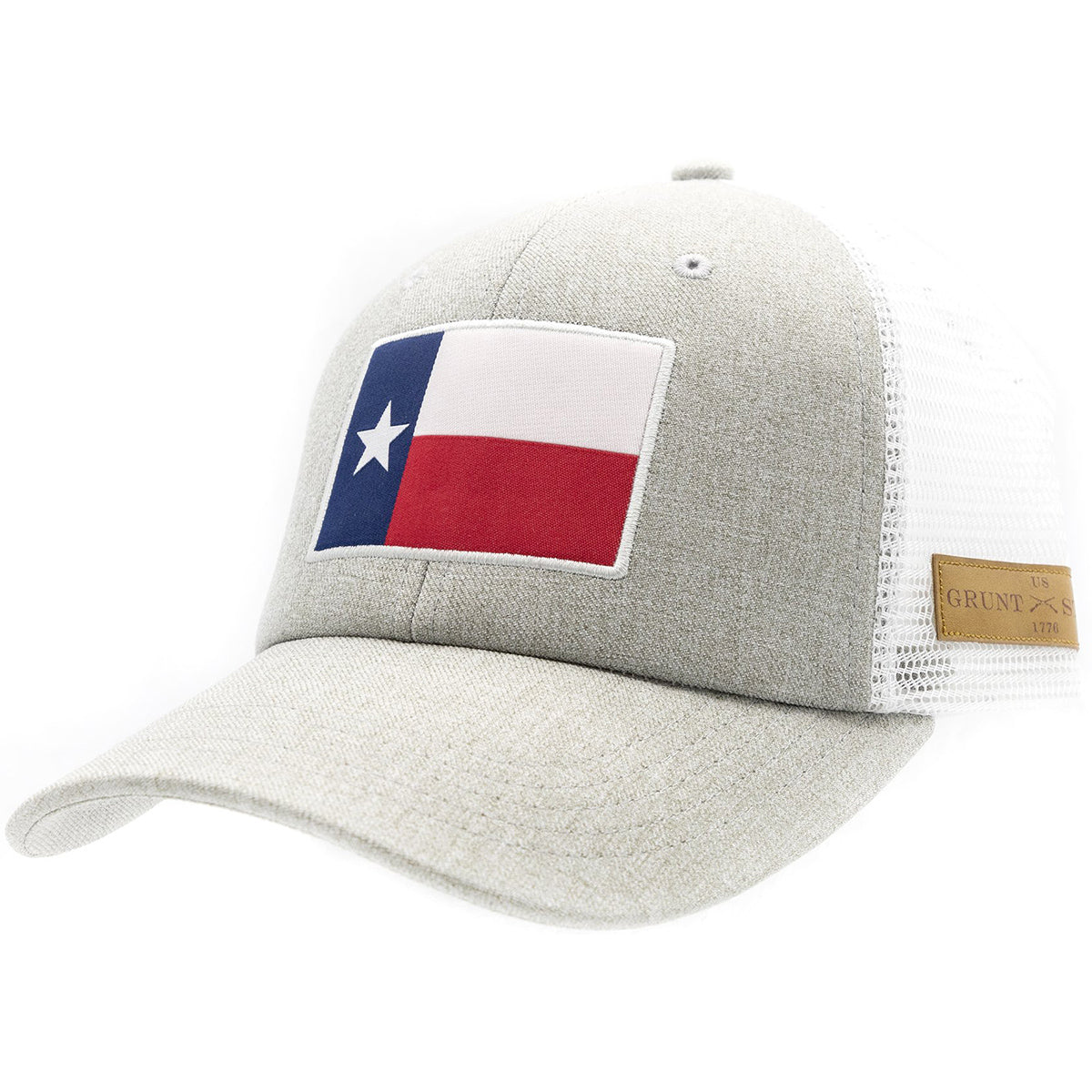 Grunt Style Texas Flag Heather Mesh Hat - Gray Grunt Style
