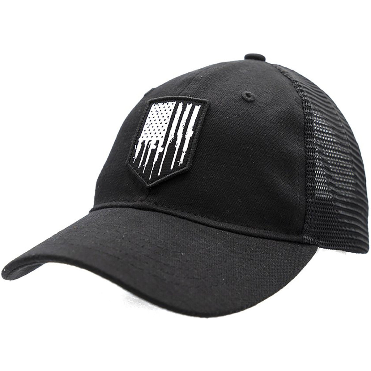 Grunt Style Rifle Flag Mesh Hat - Black - Forza Sports