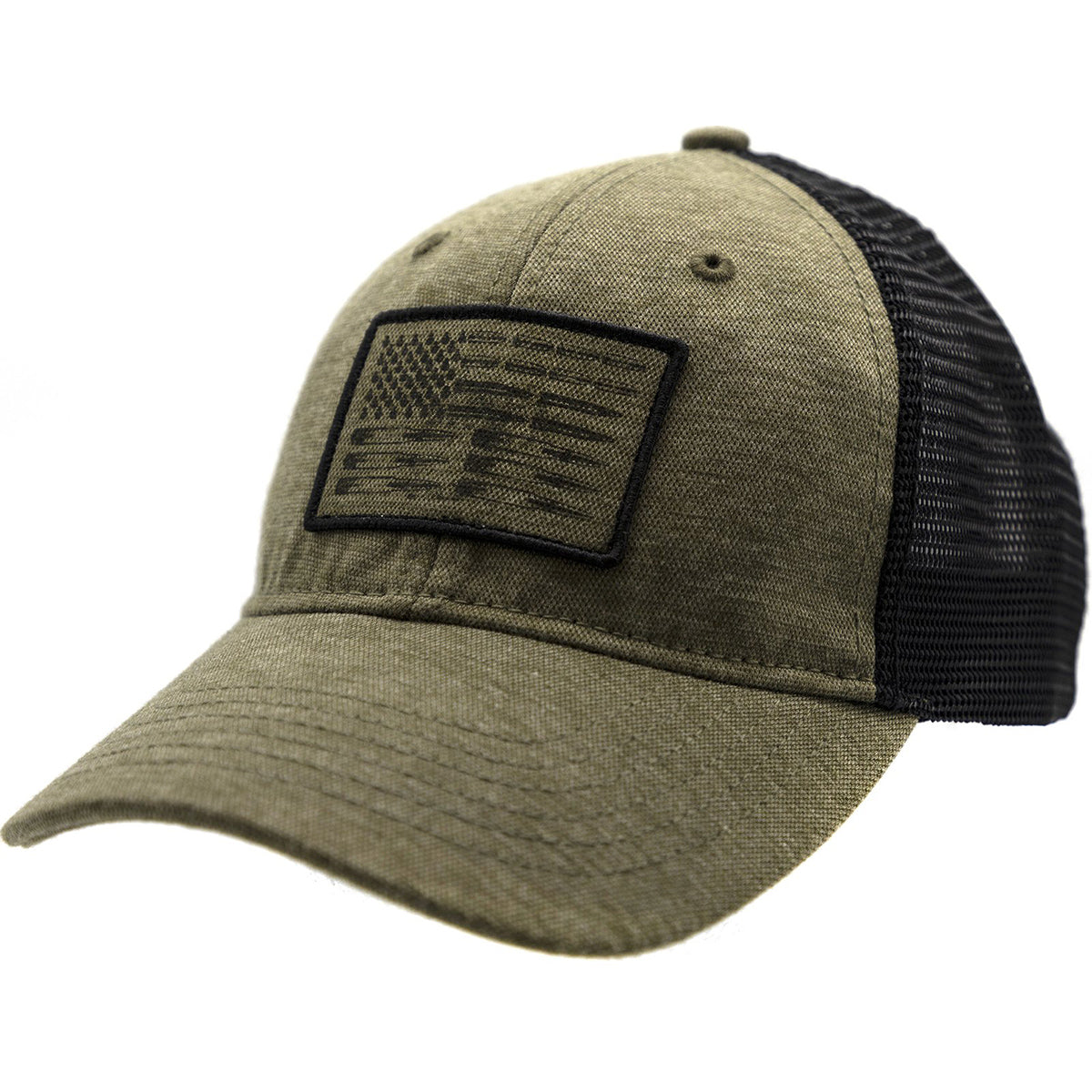 Grunt Style Military Green Ammo Flag Mesh Hat Grunt Style