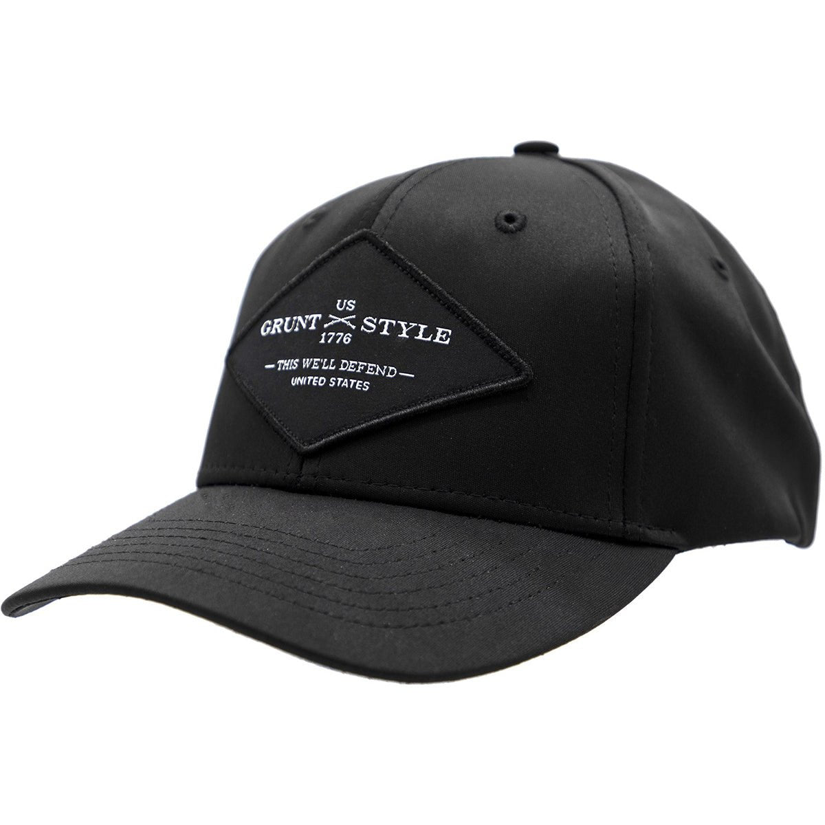 Grunt Style Logo Black Performance Hat - Forza Sports