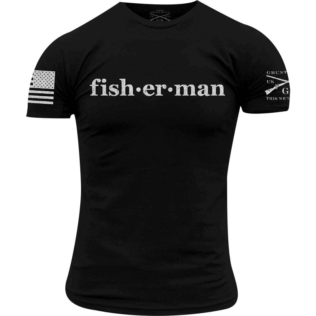 Grunt Style Fisherman Defined T-Shirt - Black - Forza Sports